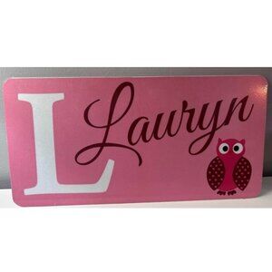 Custom child decorative Sign for a 'Lauryn'